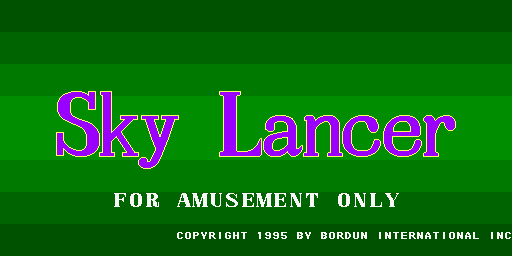 Sky Lancer (Bordun, ver.U450C) Title Screen